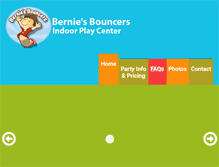 Tablet Screenshot of berniesbouncers.com